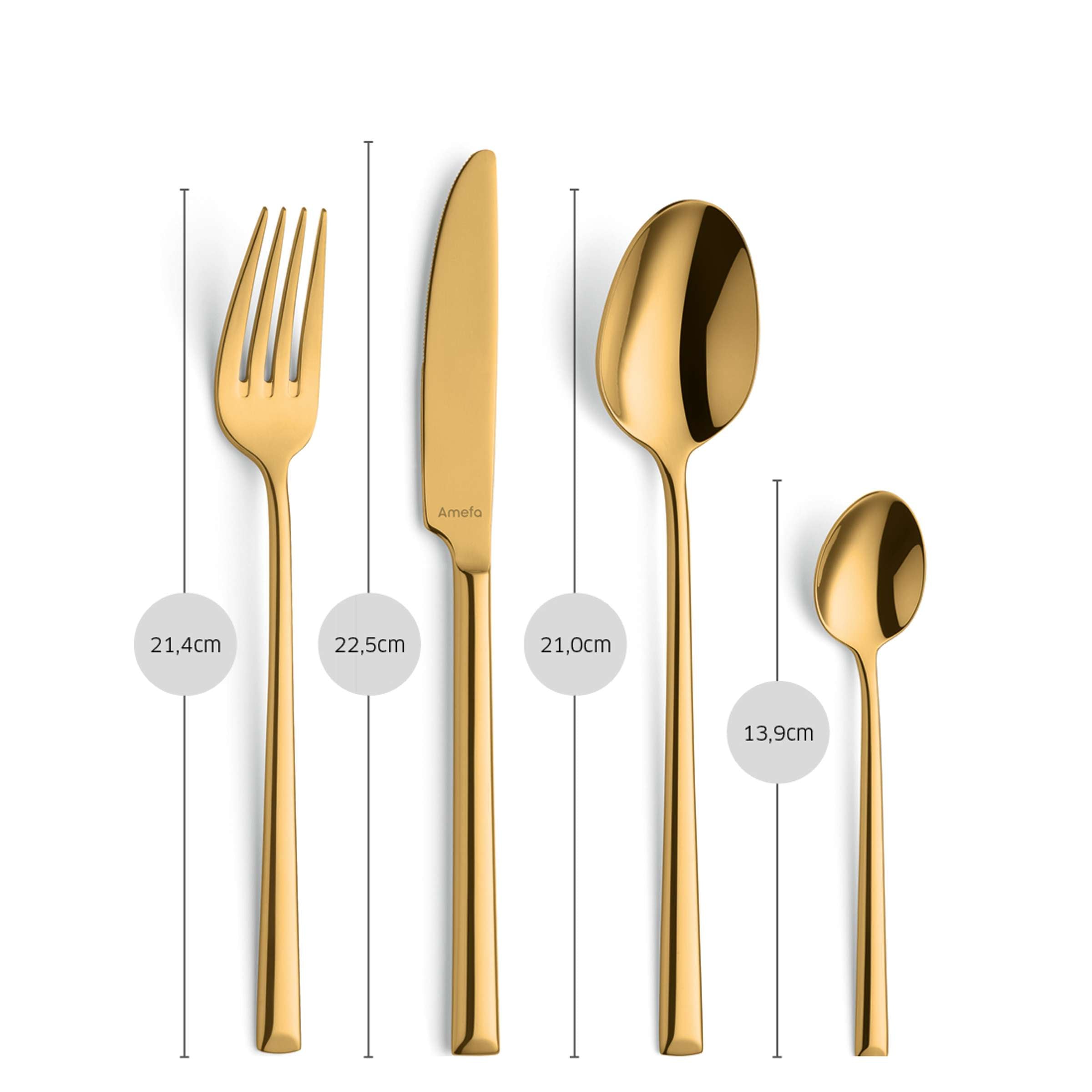 METROPOLE Cutlery Set 24-pieces PVD gold