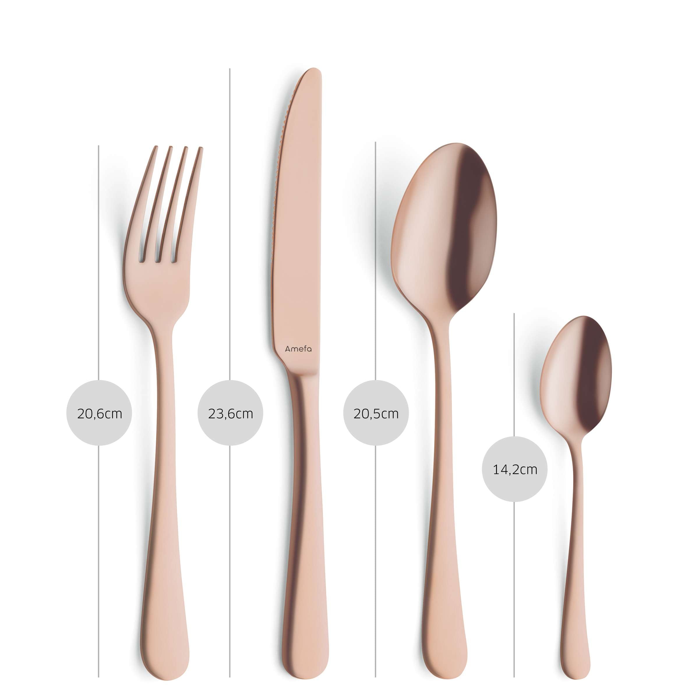 AUSTIN Cutlery Set 16-pieces PVD copper