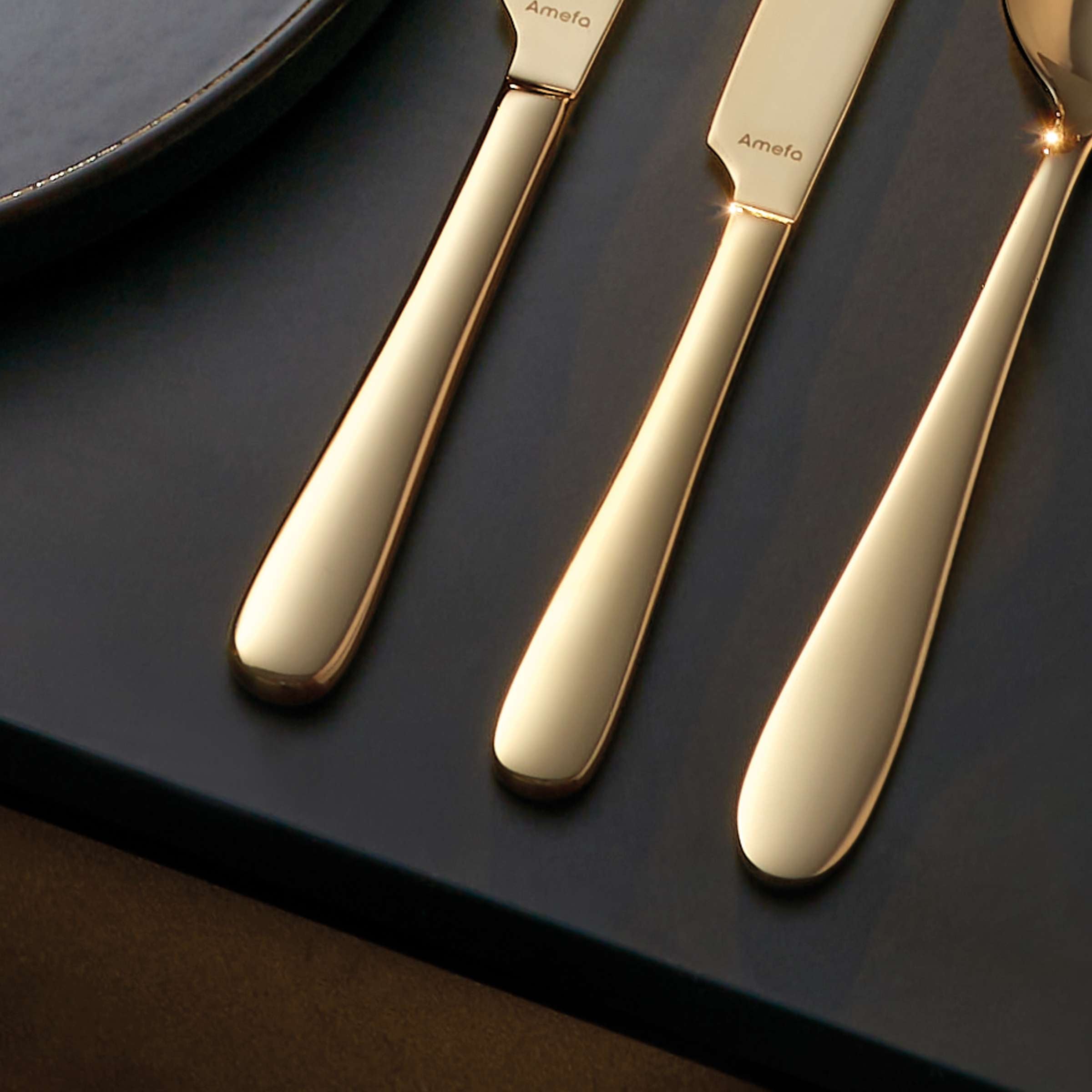 OXFORD Cutlery Set 24-pieces PVD champagne