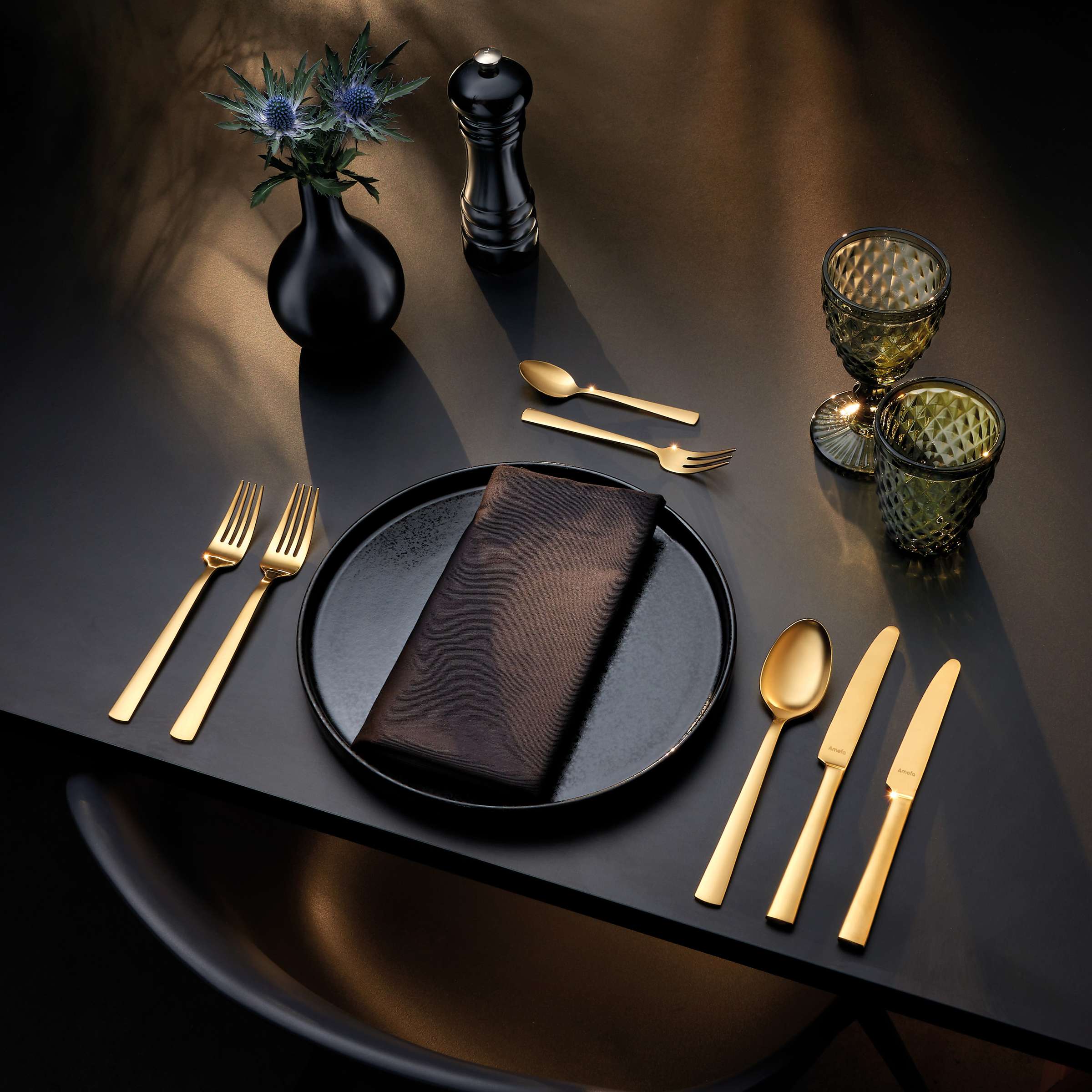 VENTURA Cutlery Set 24-pieces PVD gold
