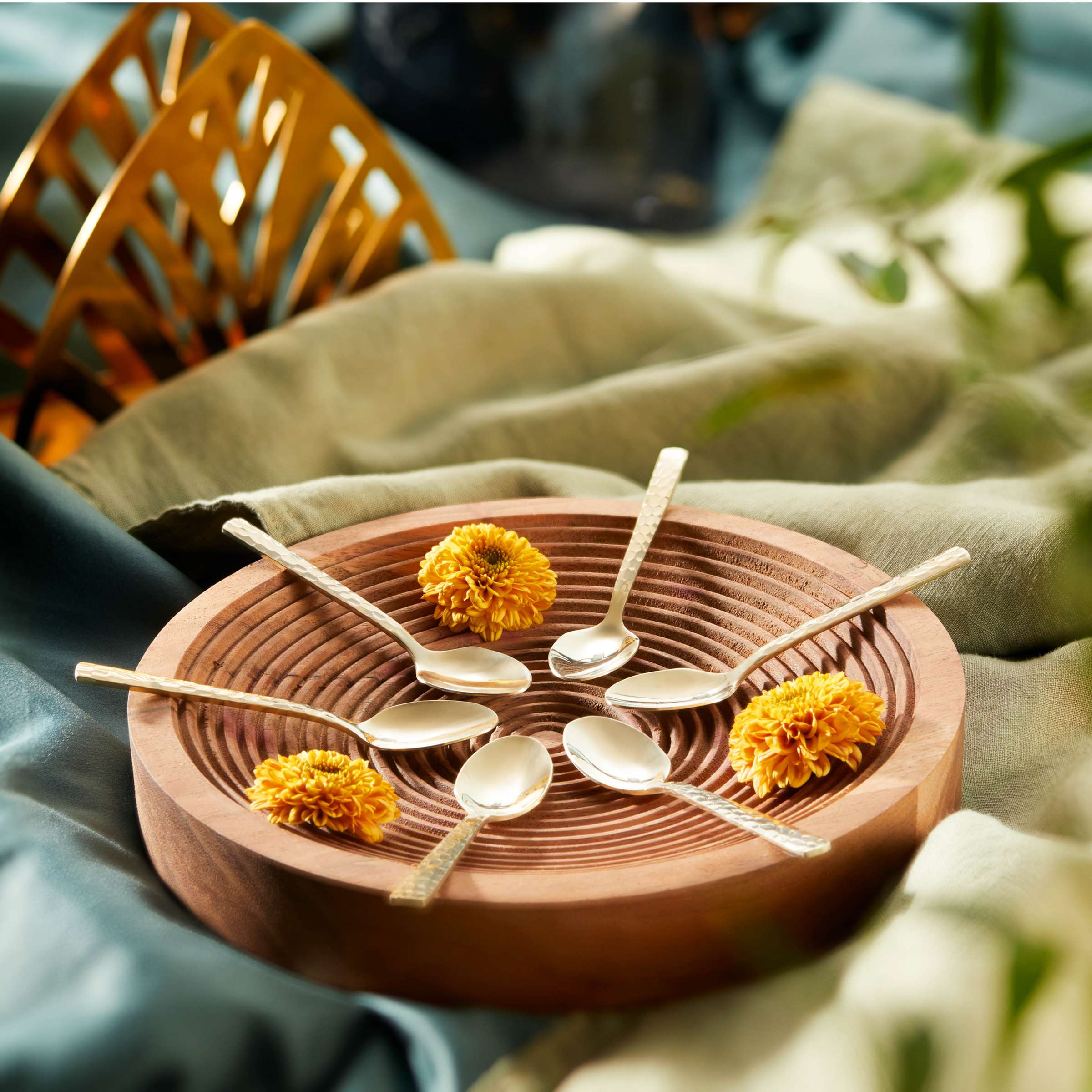 FELICITY Mocca-/Espressolöffel Set 6-teilig PVD champagner