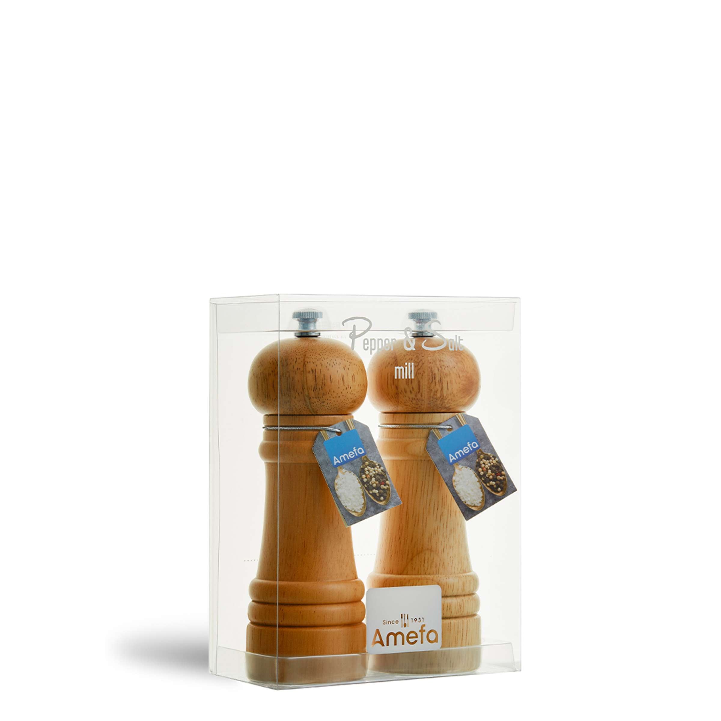 MODERN Salt-/Peppermill Set 2-pieces wood