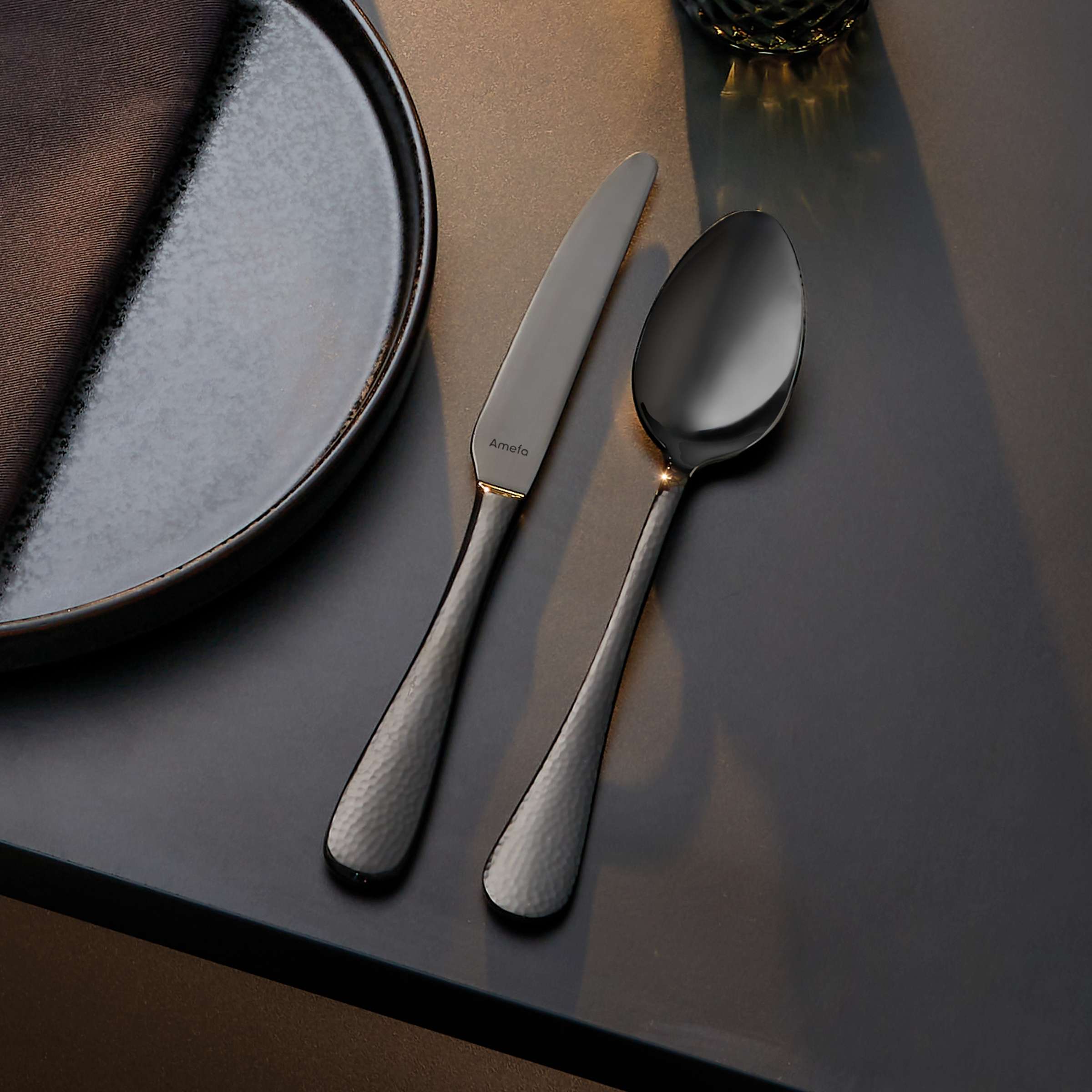 SIERRA Cutlery Set 24-pieces PVD black