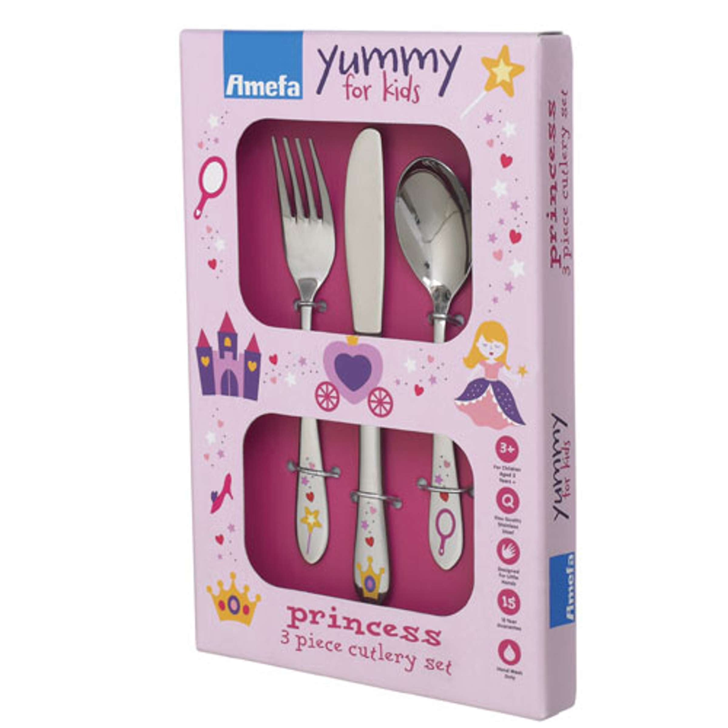 VIENNA (+ FOOTIE AND PRINCESS) Children`s Cutlery 3-pieces