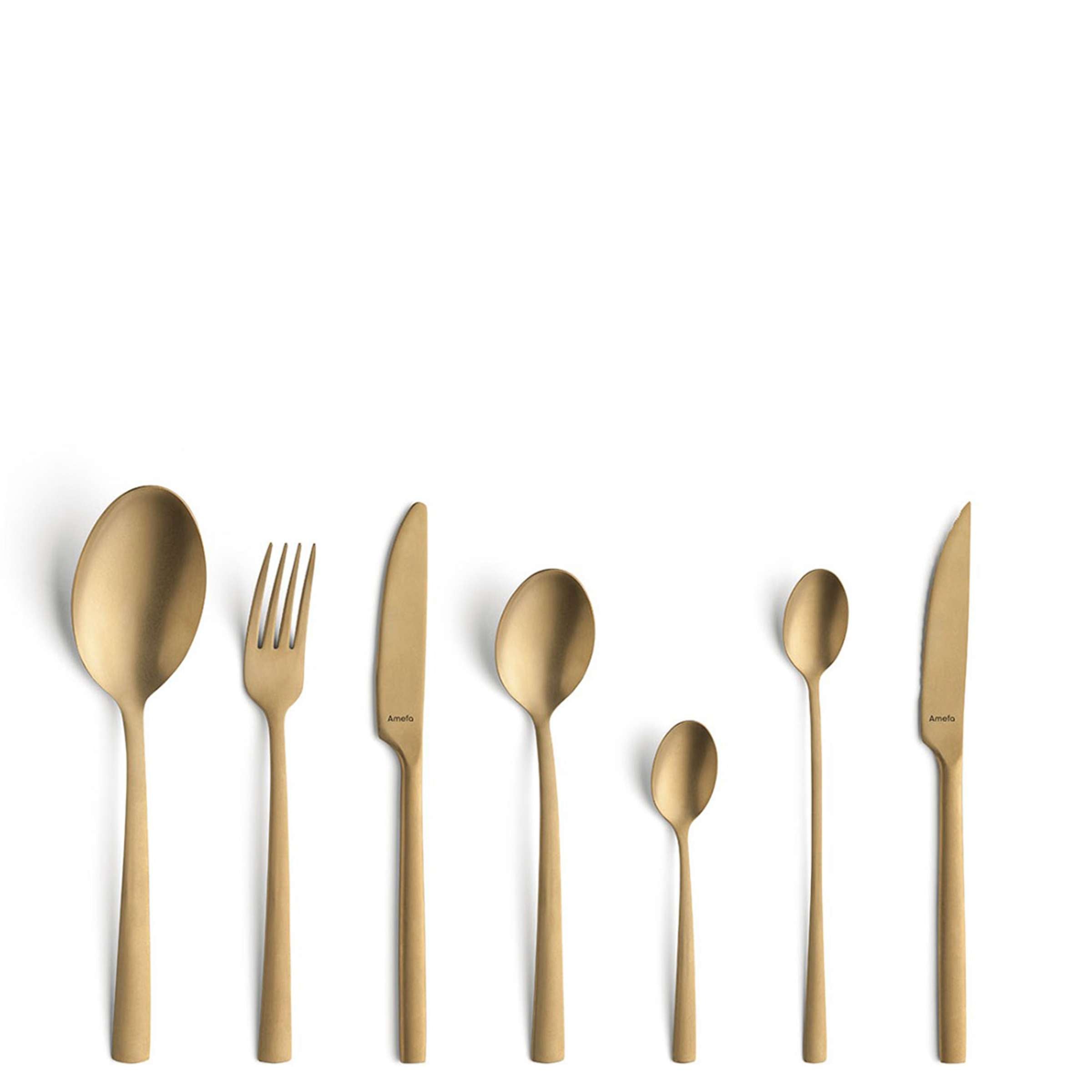 MANILLE Cutlery Set 42-pieces PVD gold