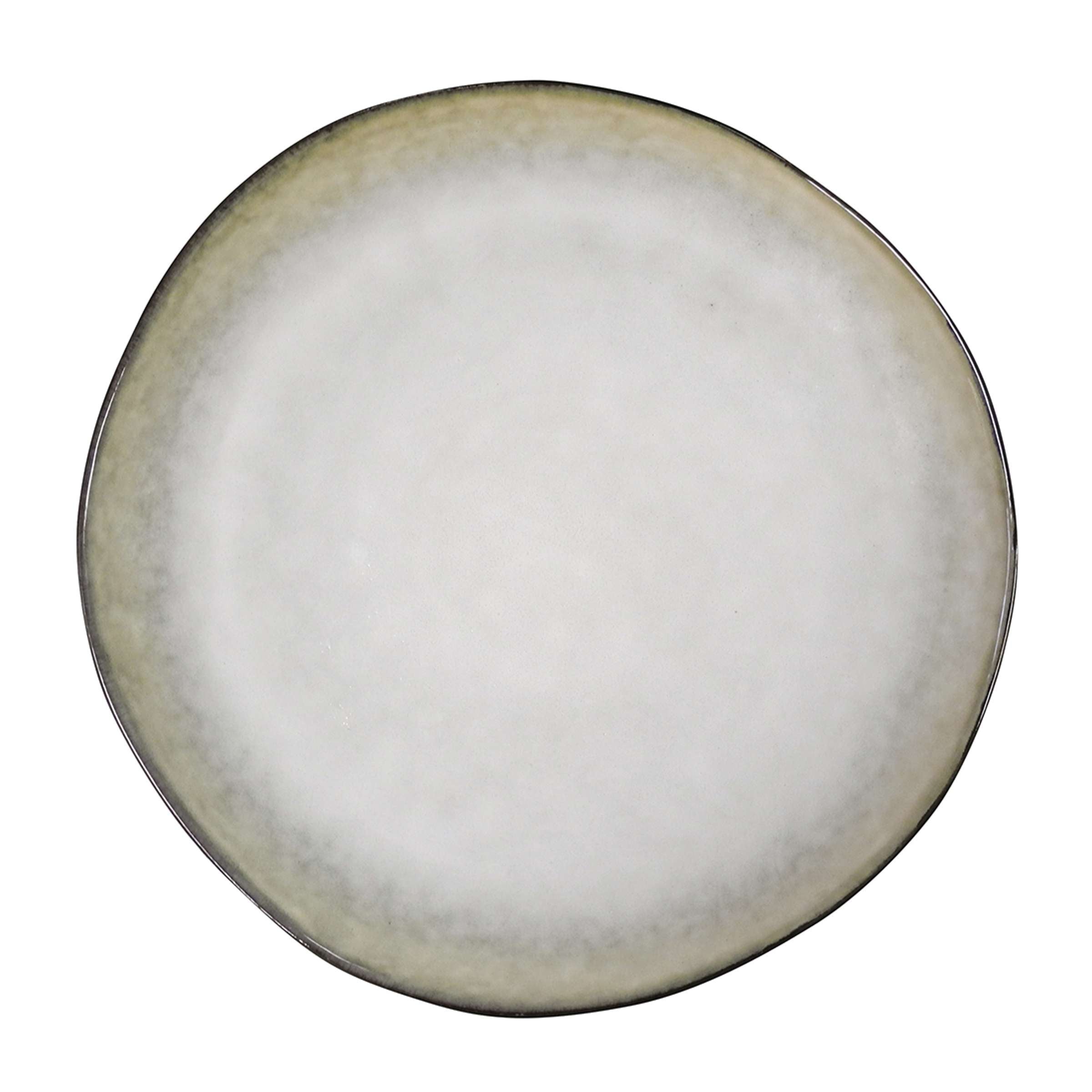 SHADOW NACRE Dinner Plate grey, white 6 Stück