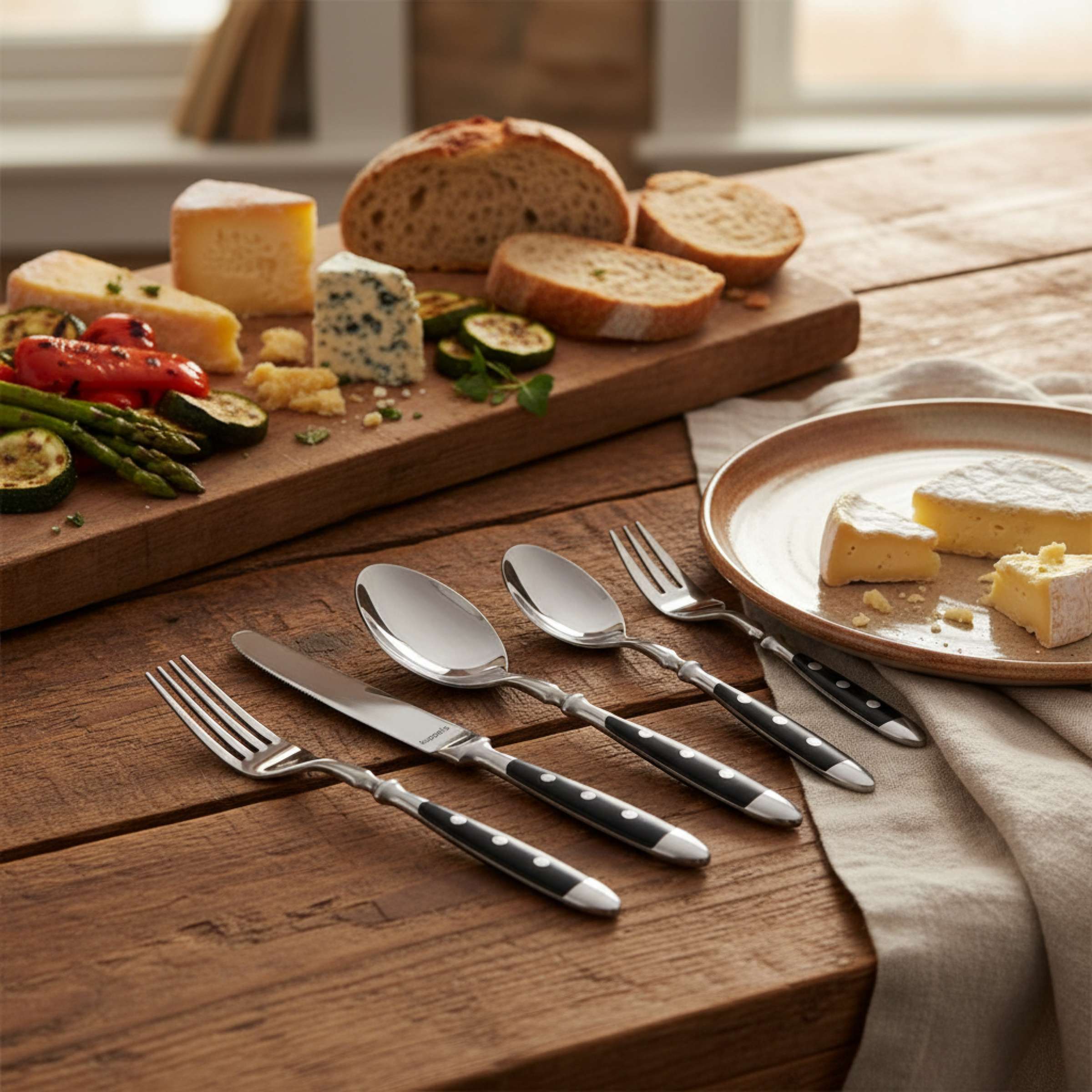 COUNTRY Besteckset 30-teilig schwarz