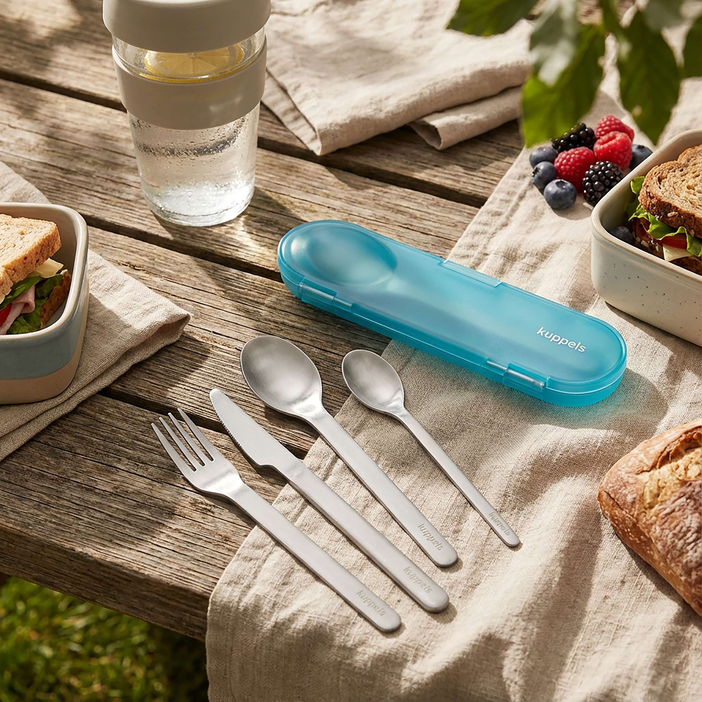 2GO Cutlery Set 4-pieces mint