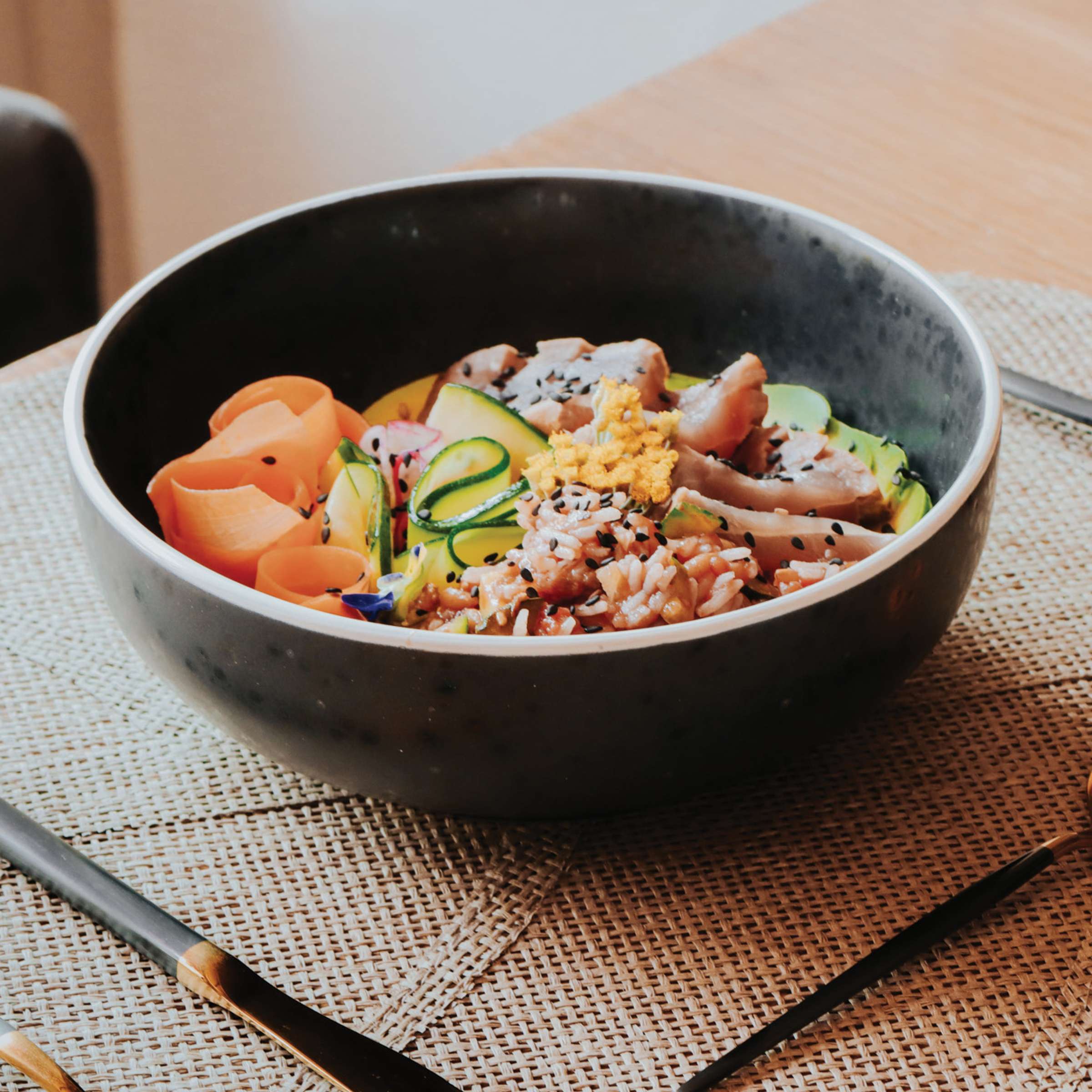ASTER GRANITE Salad Plate black,white 6 Stück
