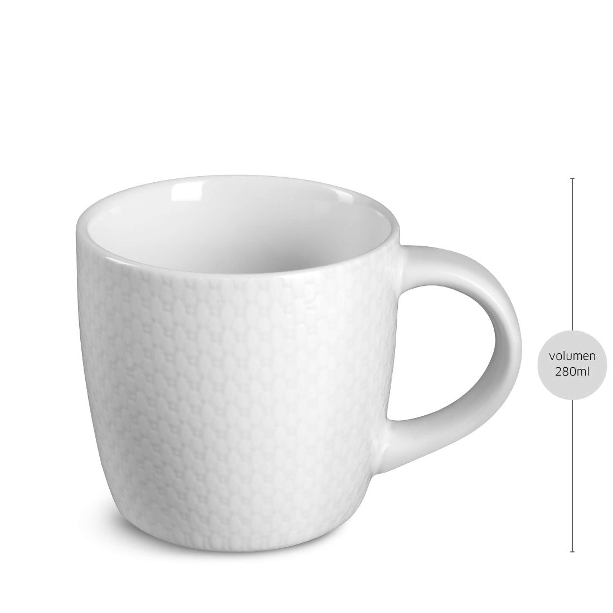 IZY Tasse weiß 6 Stück