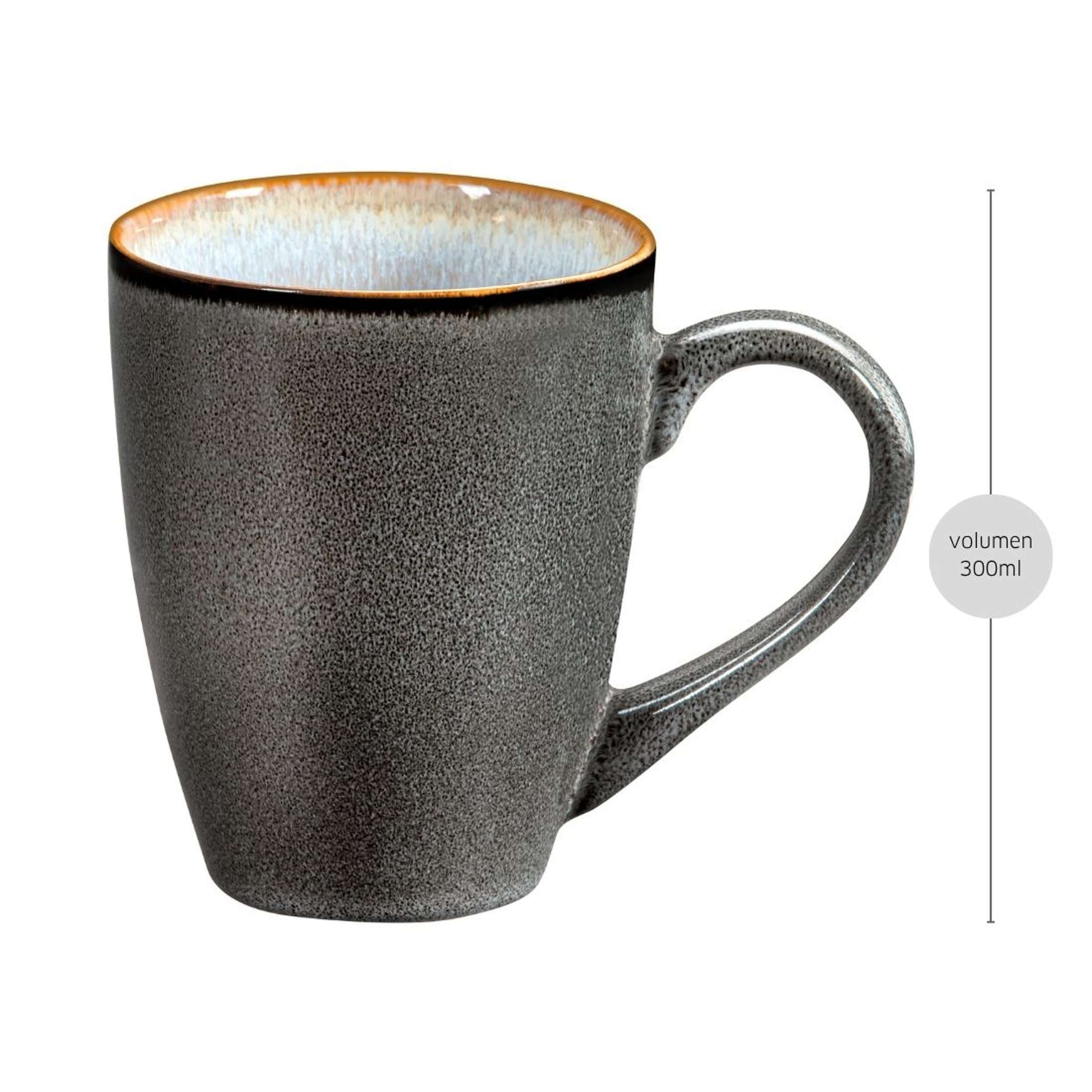 SHADOW AQUA Becher blau,grau 6 Stück