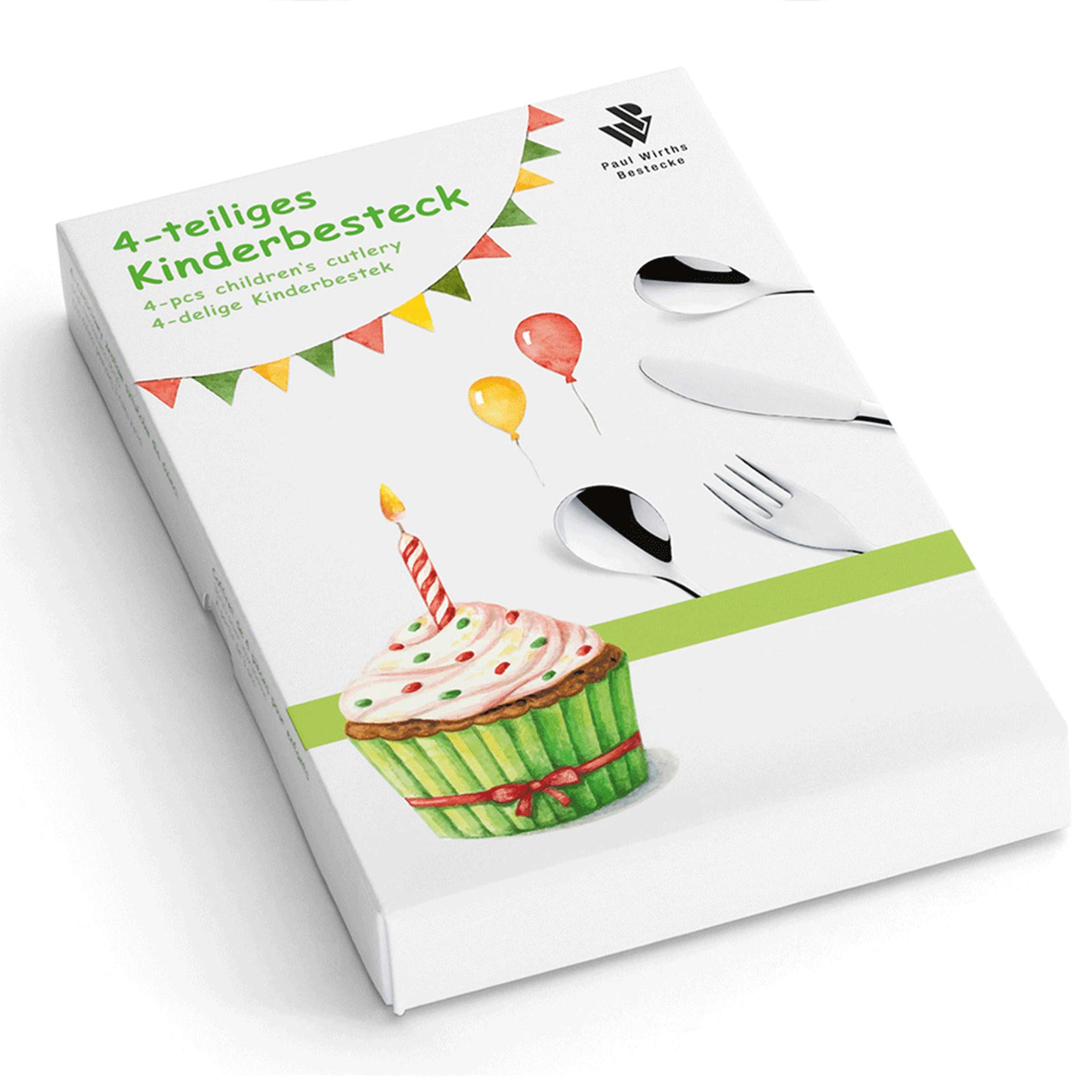 PANDA Kinderbesteck Set 4-teilig