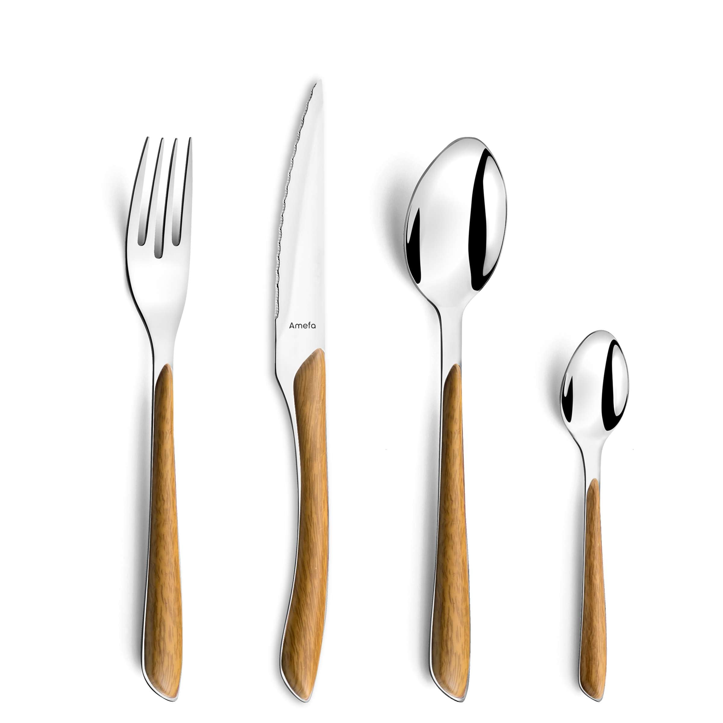 ECLAT NATURE Cutlery Set 24-pieces wood